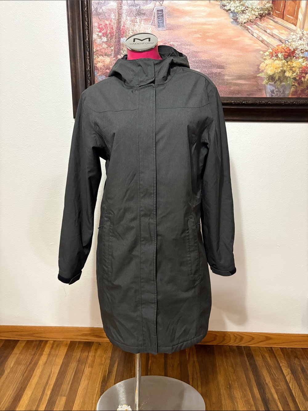 Eddie Bauer Weatheredge Long Winter Jacket Coat Women's Size Large Gray